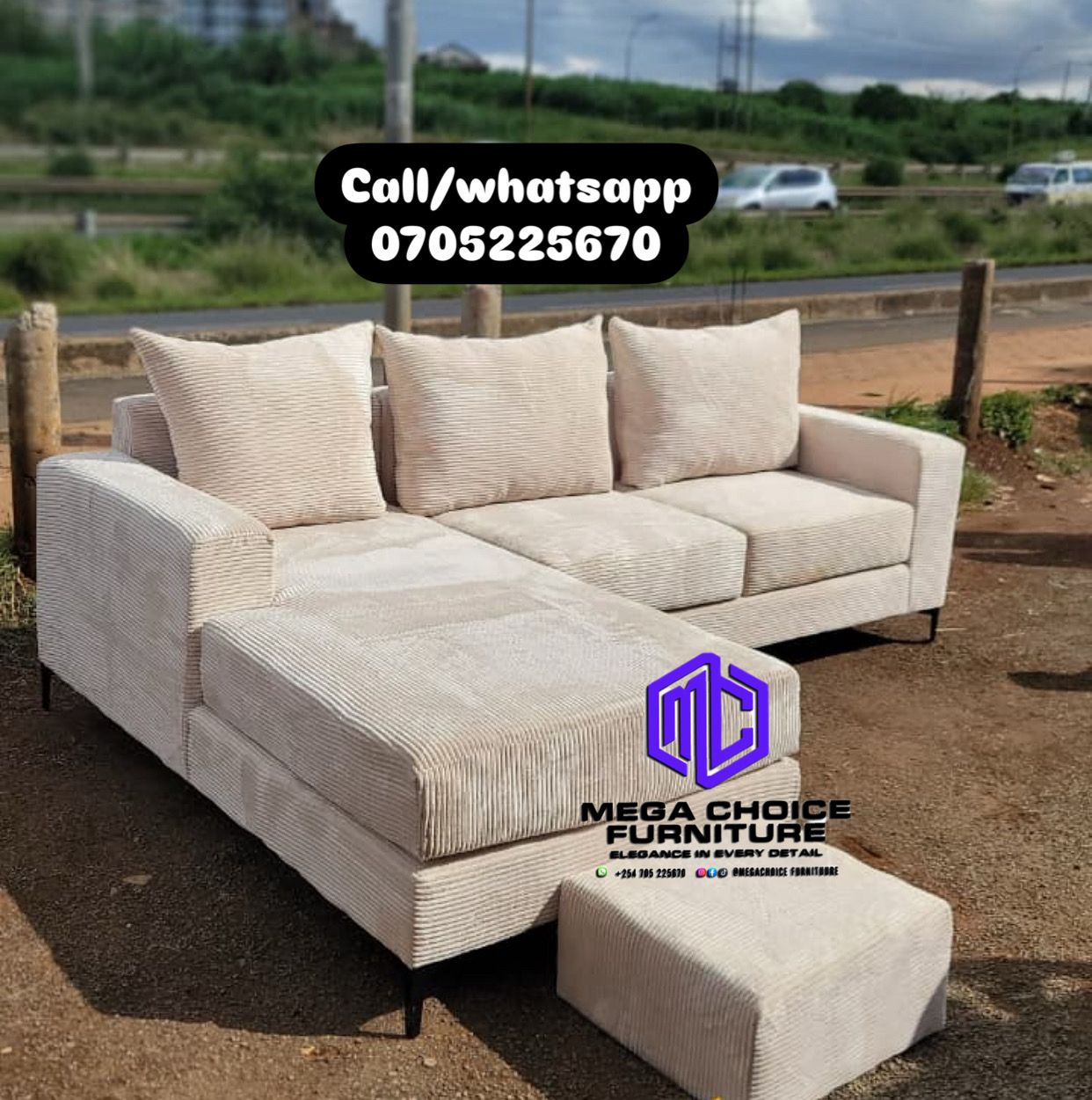 L seater fabric  furniture