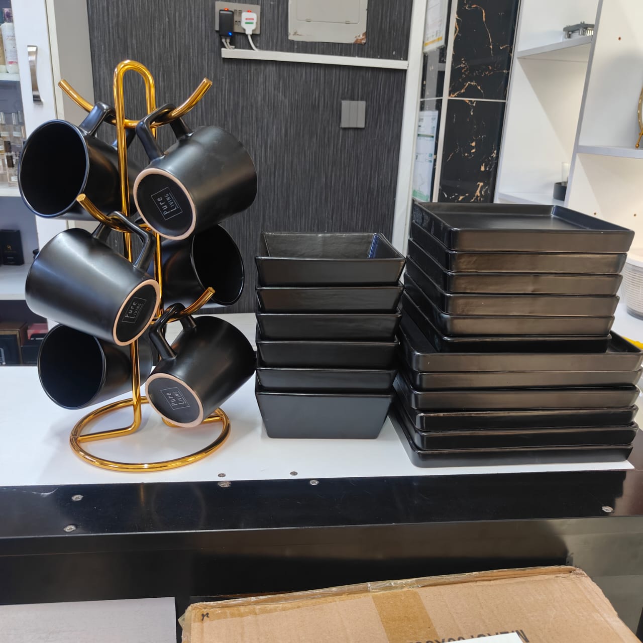 24 pieces European ceramic dinner set