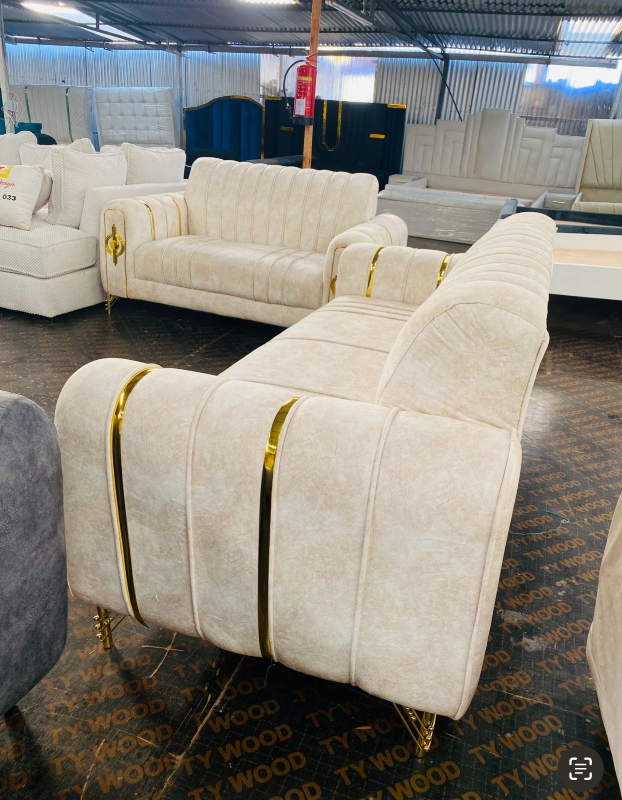 Golden strip furniture design