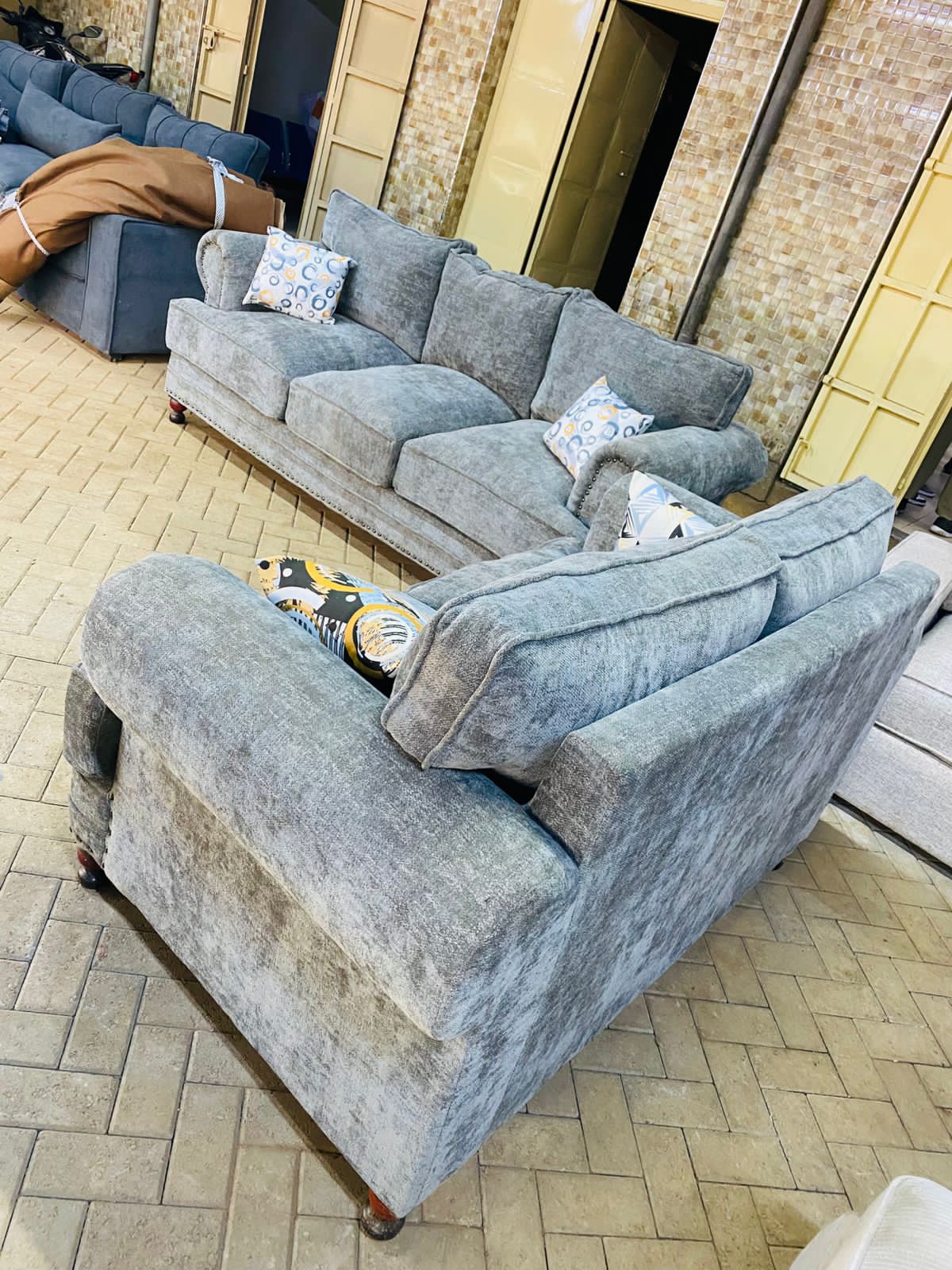 Fluffy design cushion furniture