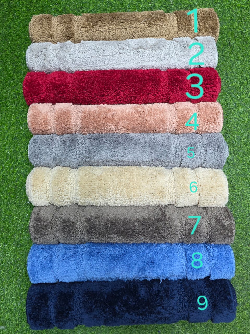Flocking Bathroom mats