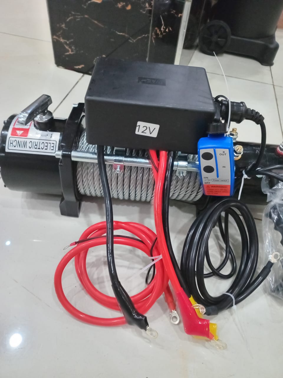 12000lbs winch for vehicle pulling