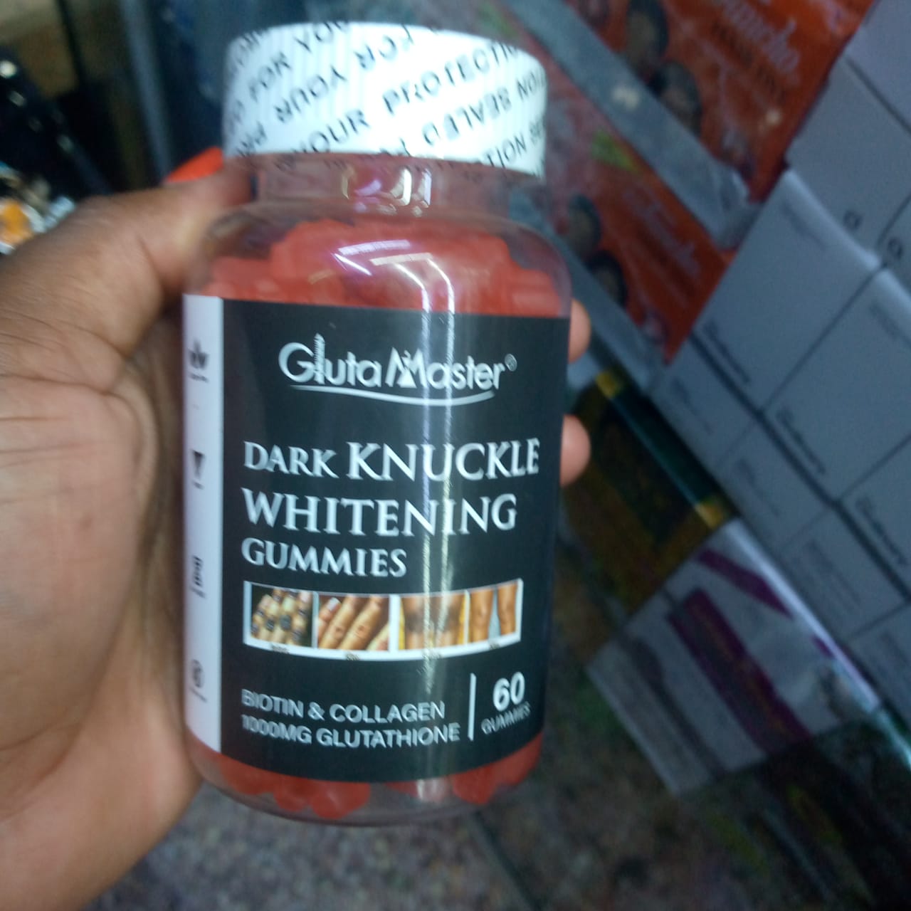 Dark knuckles remover gummies