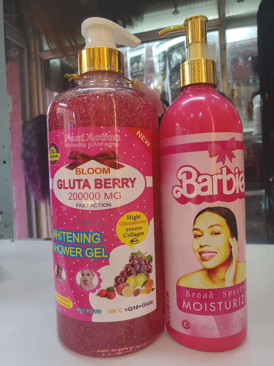 Gluta whitening shower gel