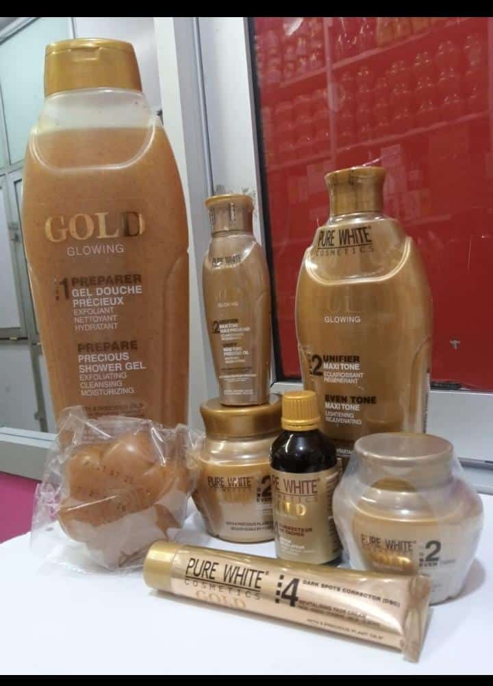 Pure white toning set