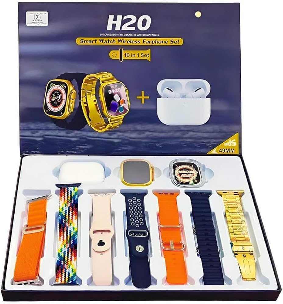 H20 smart watch & wireless earphones