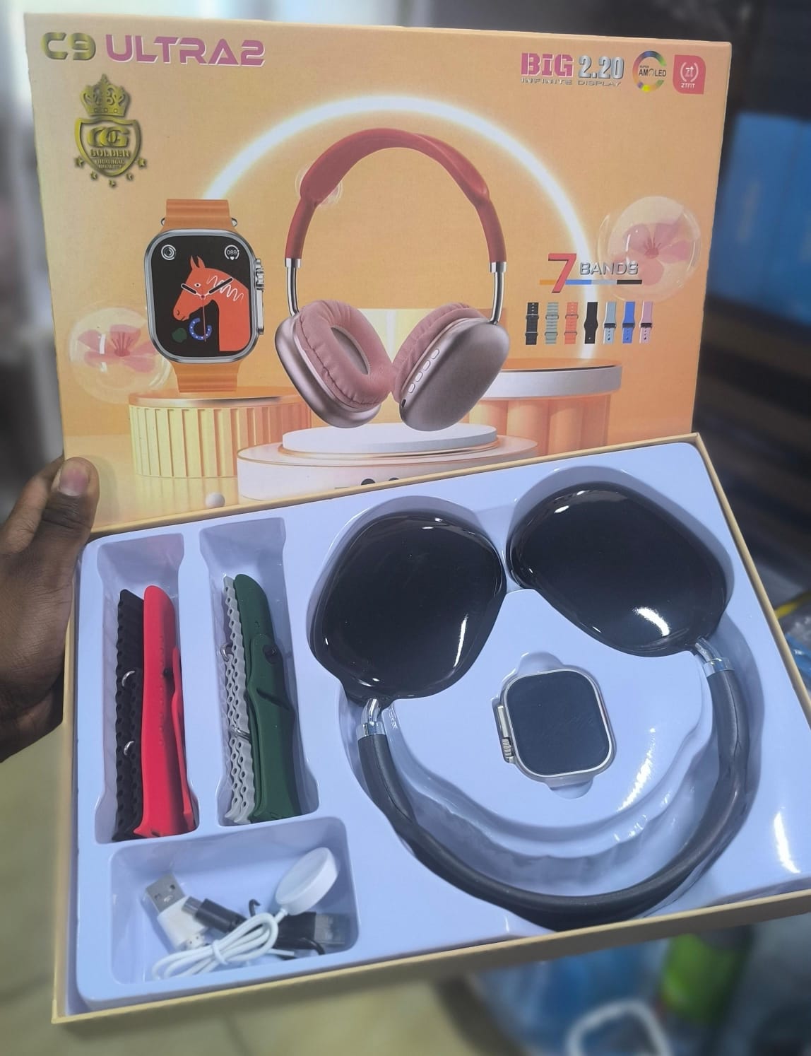 Ultra 2 smartwatch & headphone set