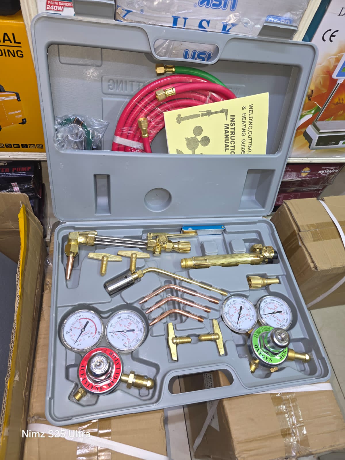 Acetyline gas welding kit