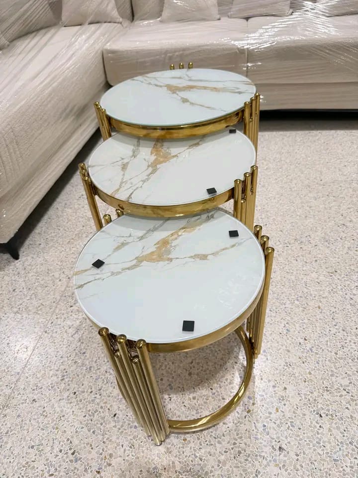 Elegant Nesting Marble Tables – Ksh 25,000