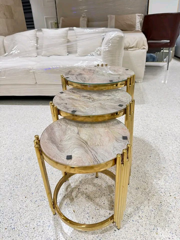 Elegant Nesting Marble Tables – Ksh 25,000
