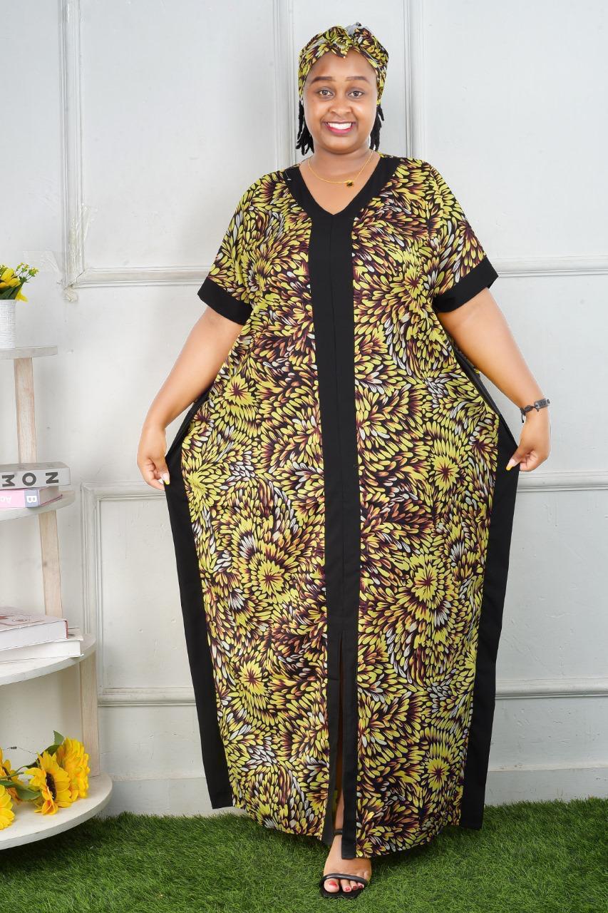 Free size kaftan dress