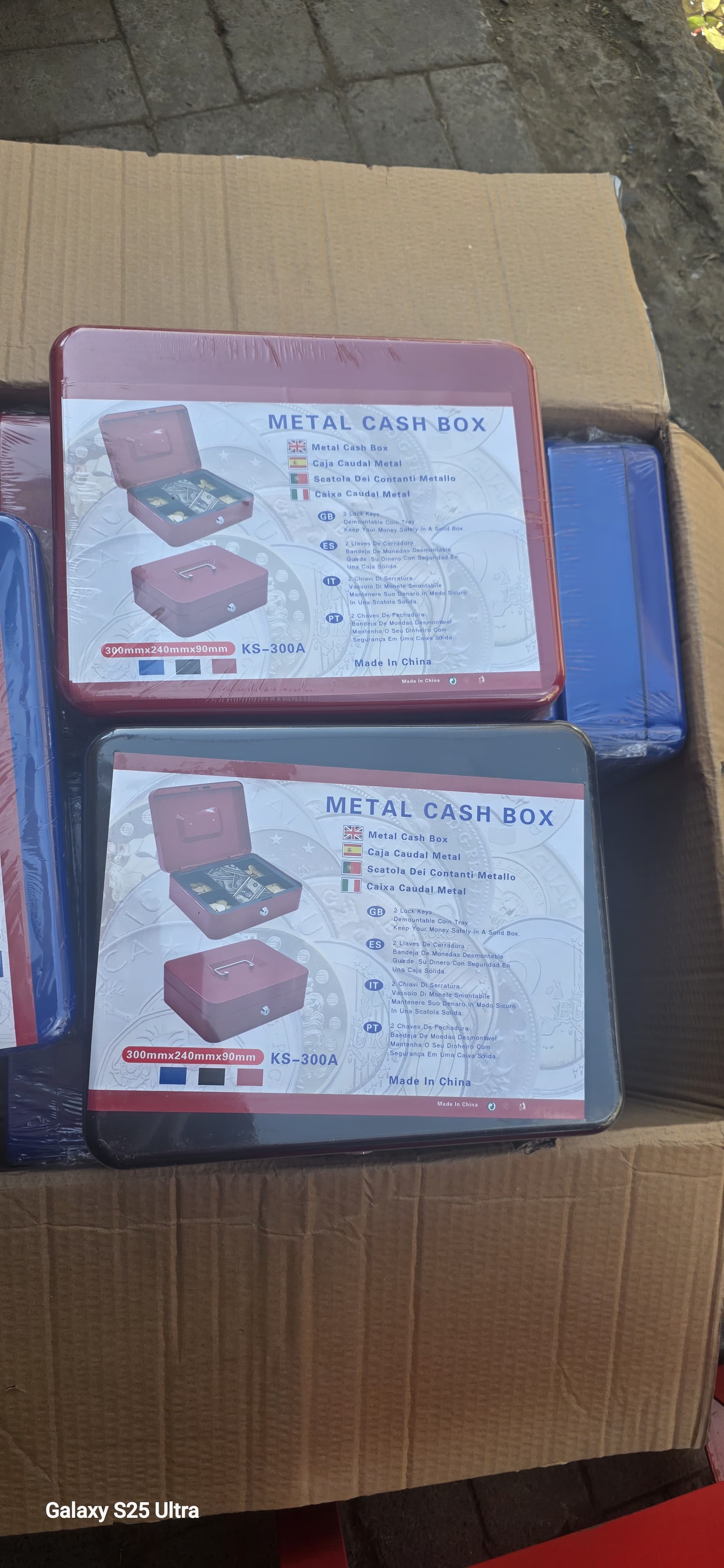Metalic cash box  300A