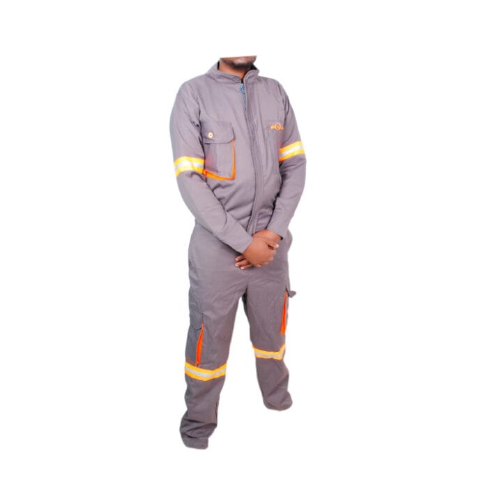 Grey reflective overall