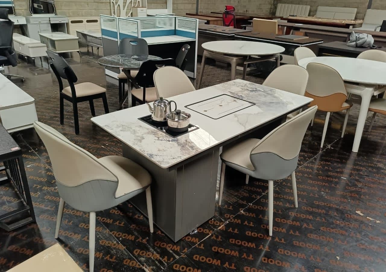 6-Seater Dining Set with Food Heating Feature – Ksh 85,000