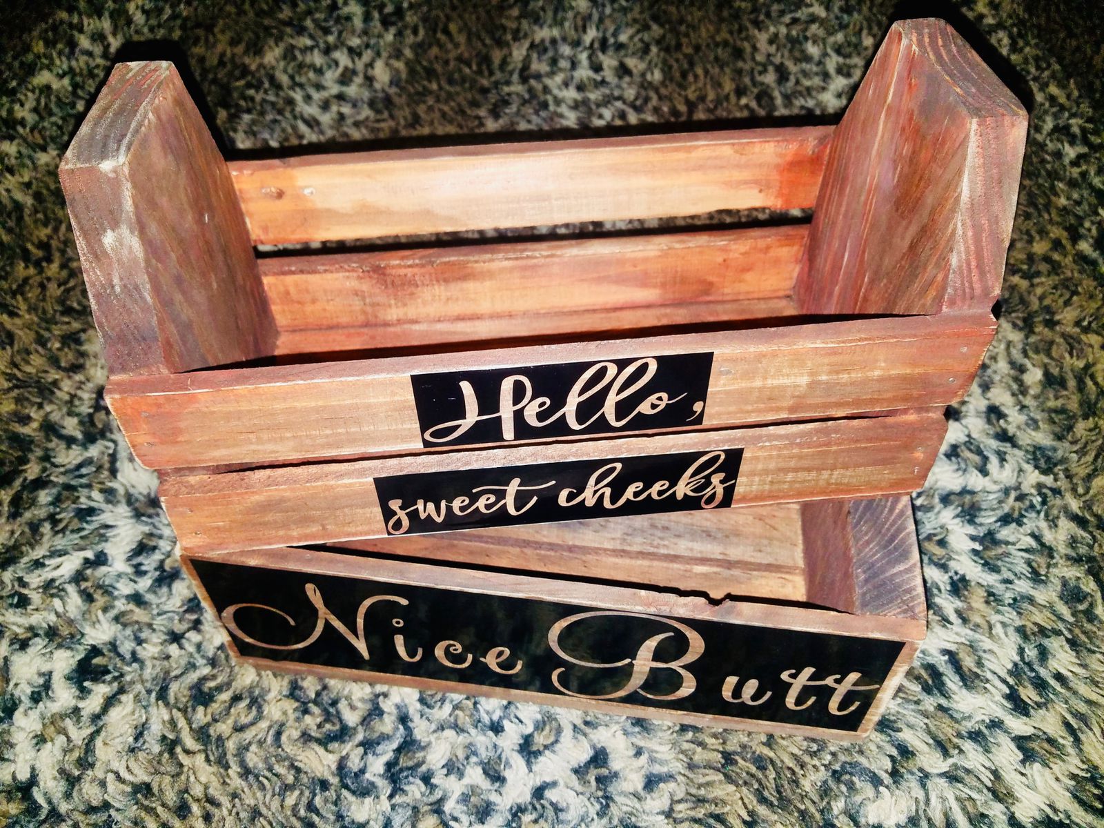Rustic box holder
