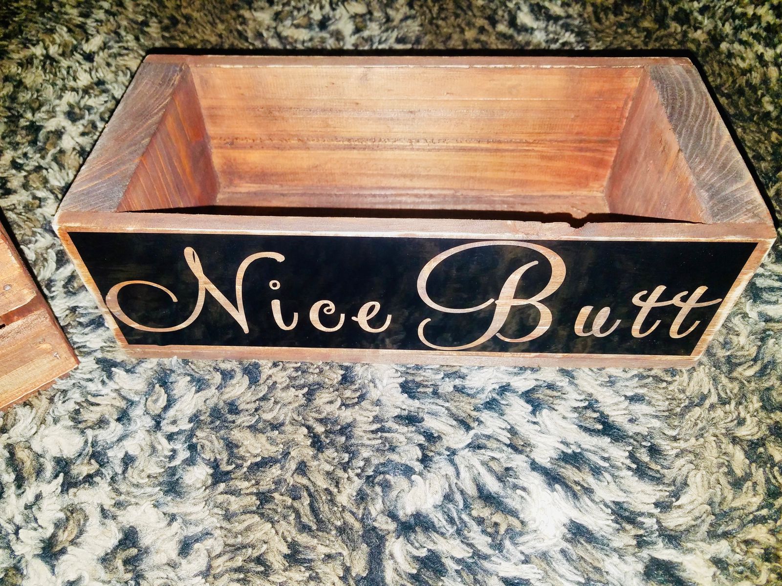 Rustic box holder