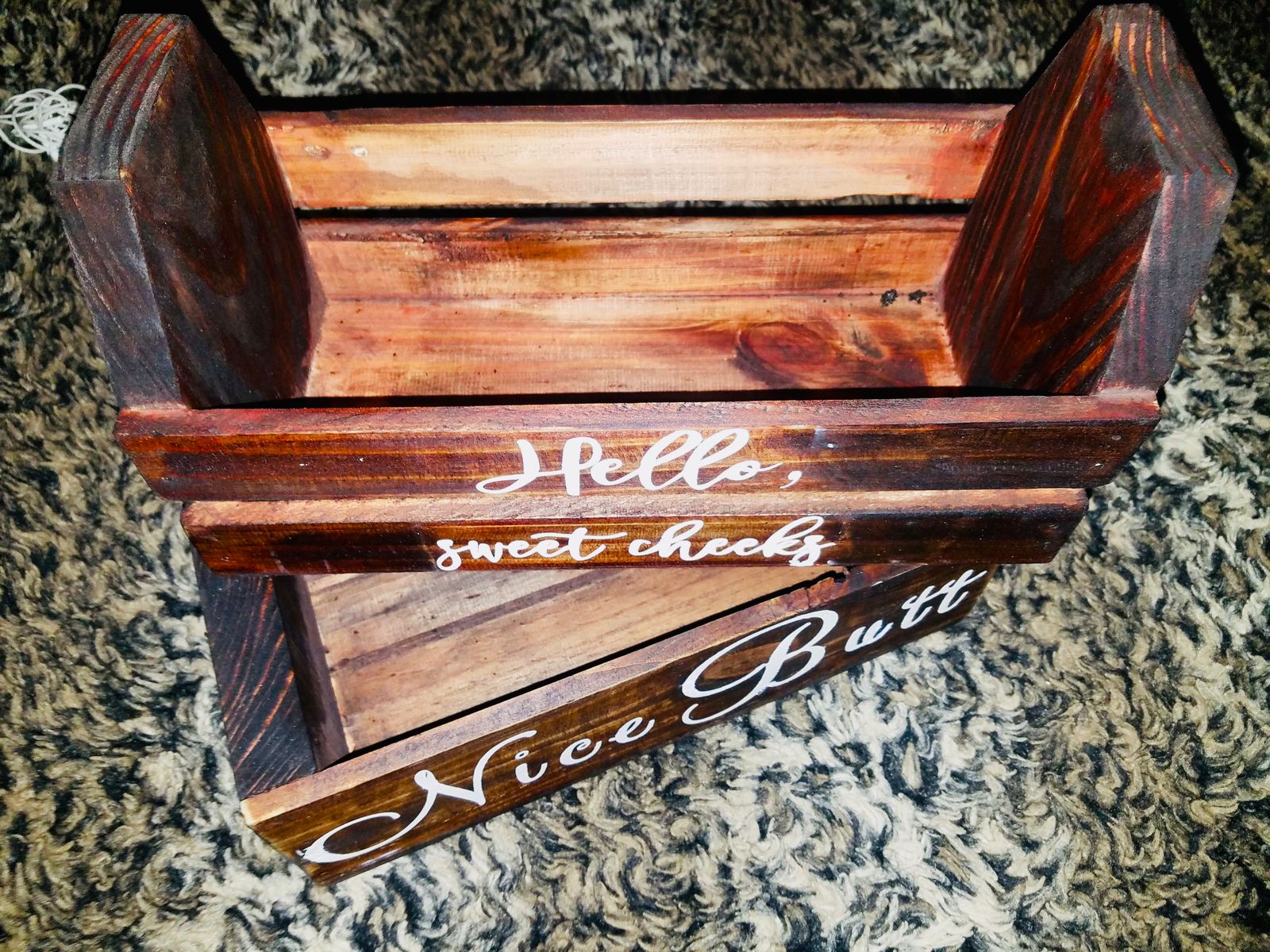 Rustic box holder