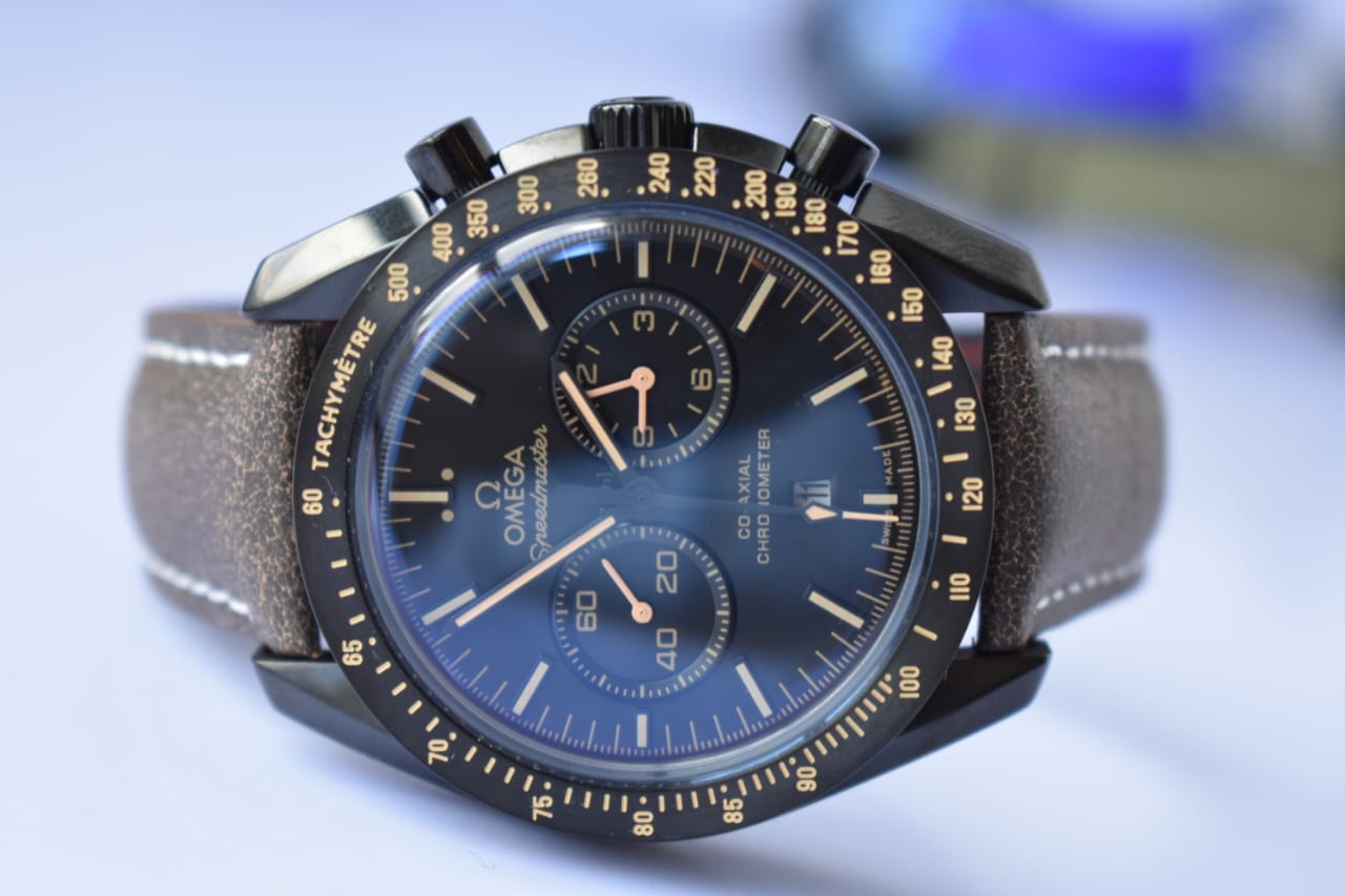 Omega speedmaster leather design piece