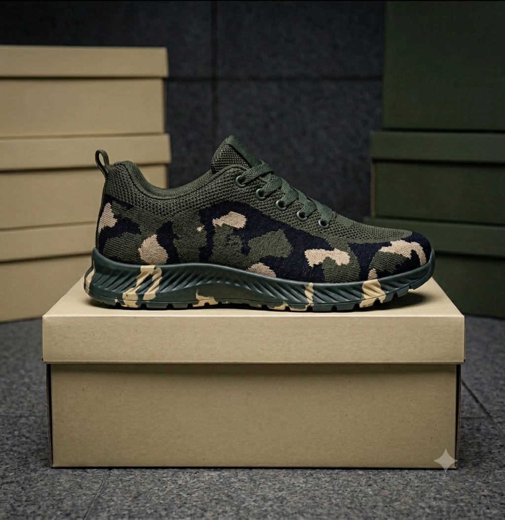 Breathable camouflage sneakers