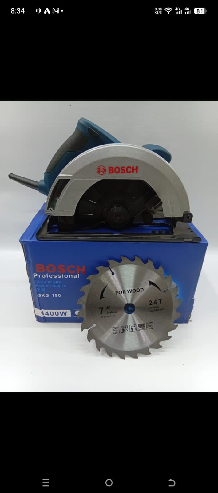 Bosch circular saw 1400 watts