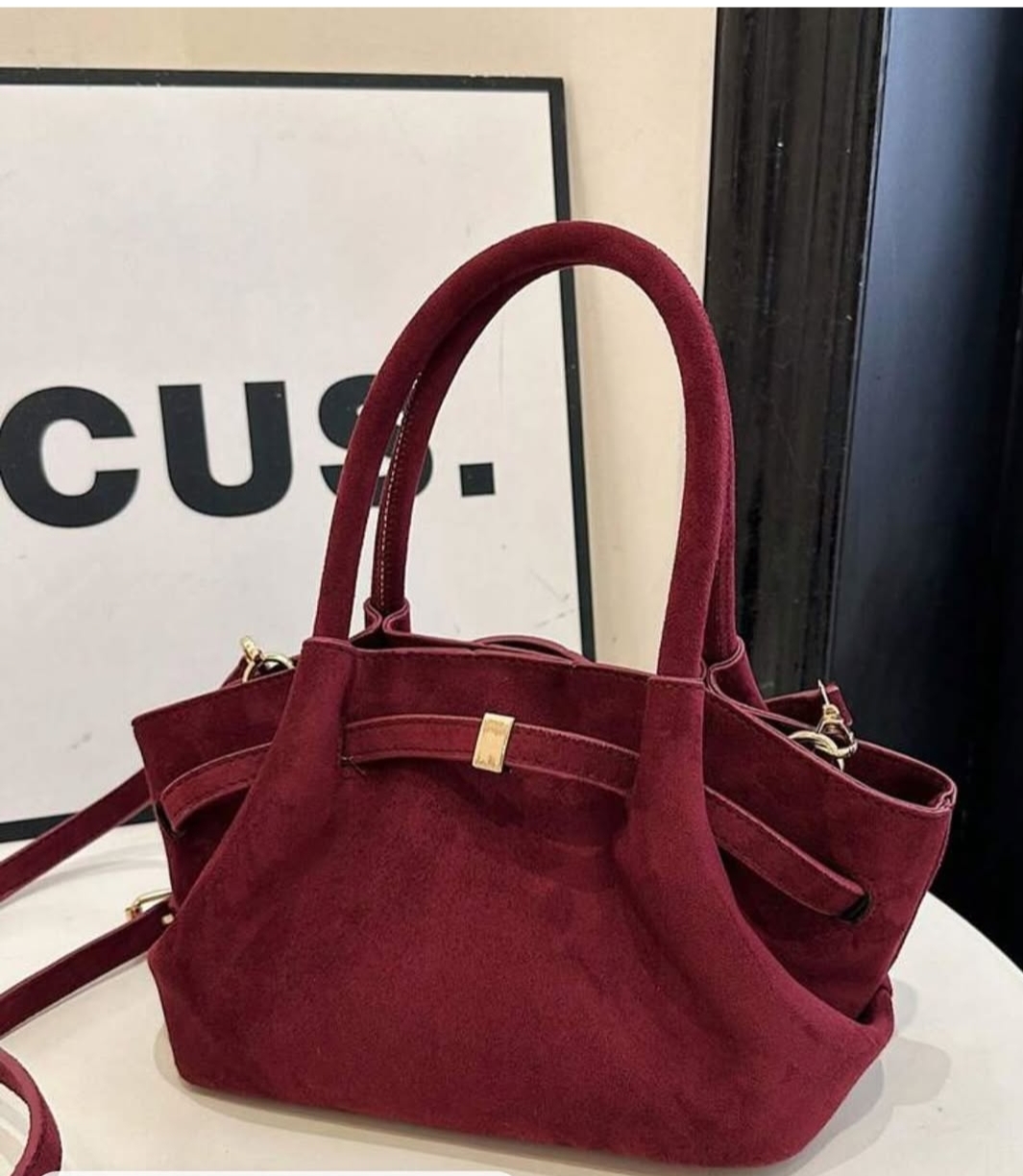 Velvet tote bag