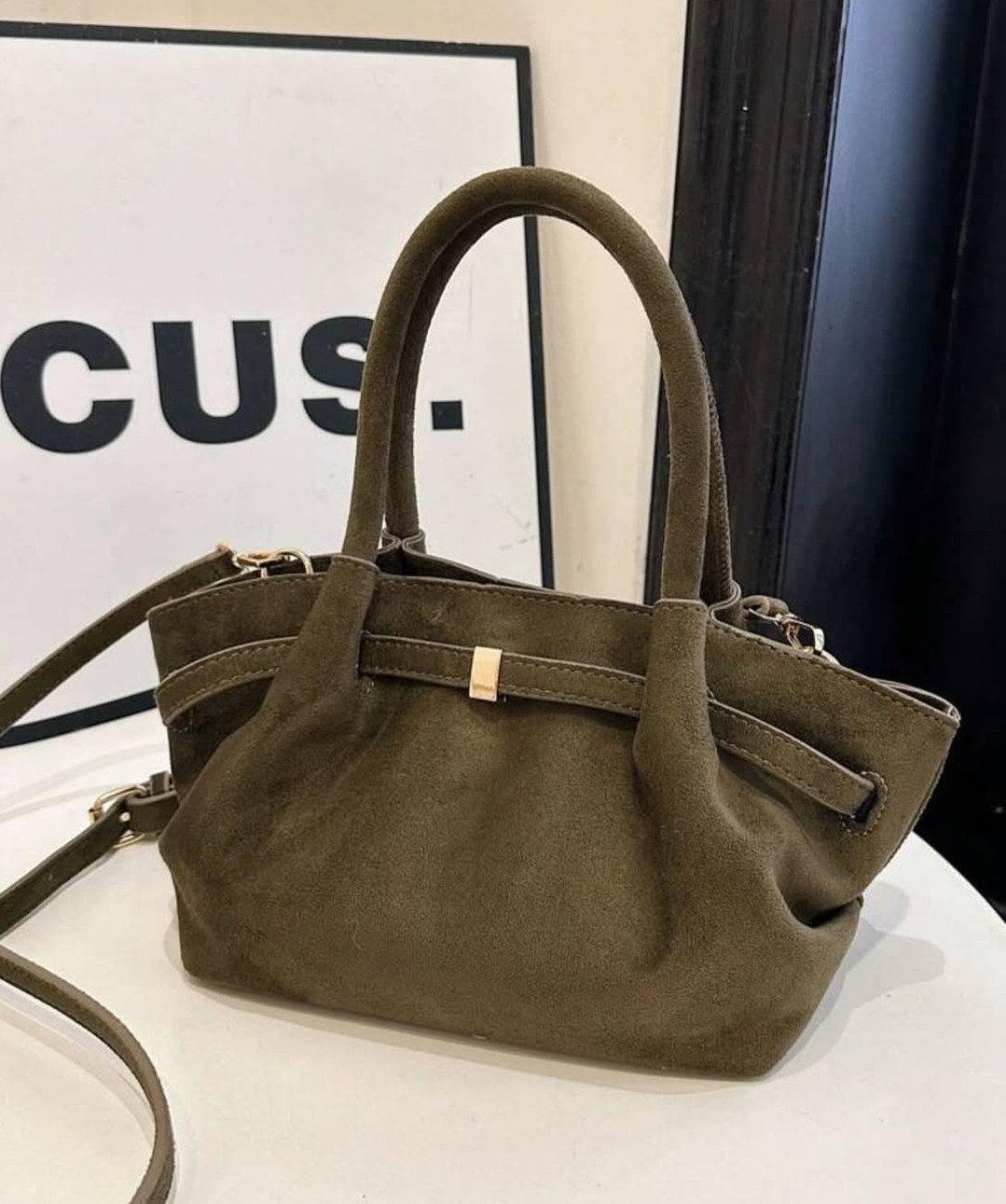 Velvet tote bag