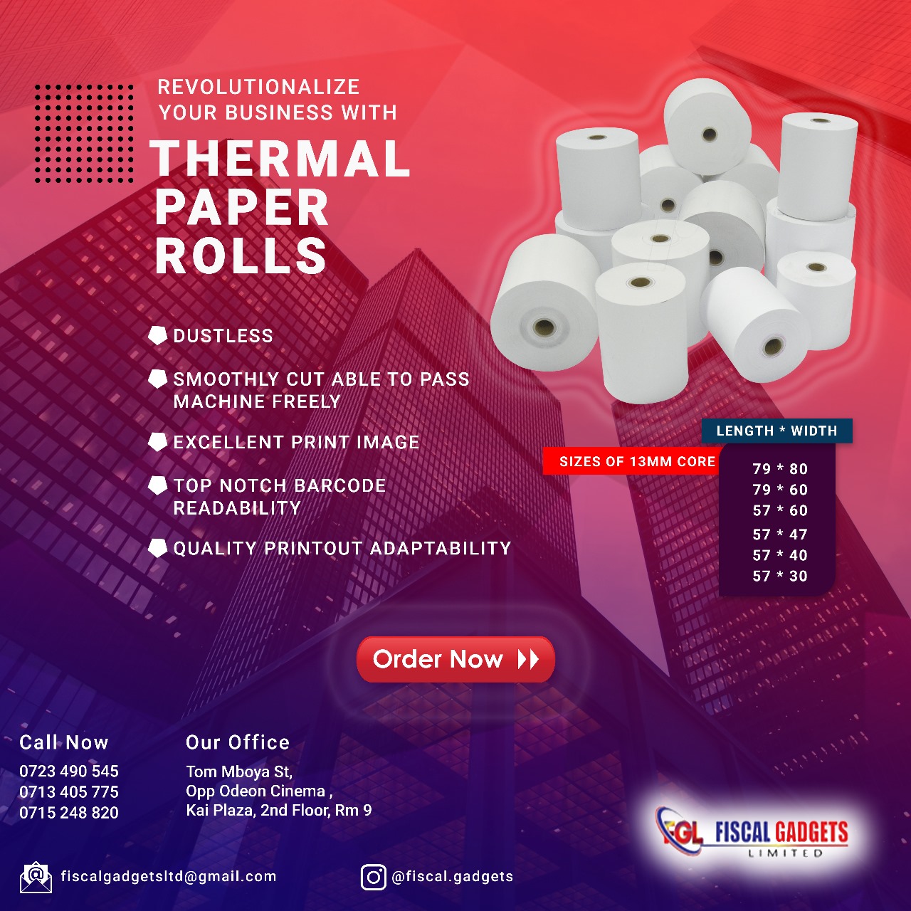 Premium Thermal Paper Rolls – Versatile Sizes for Every Need