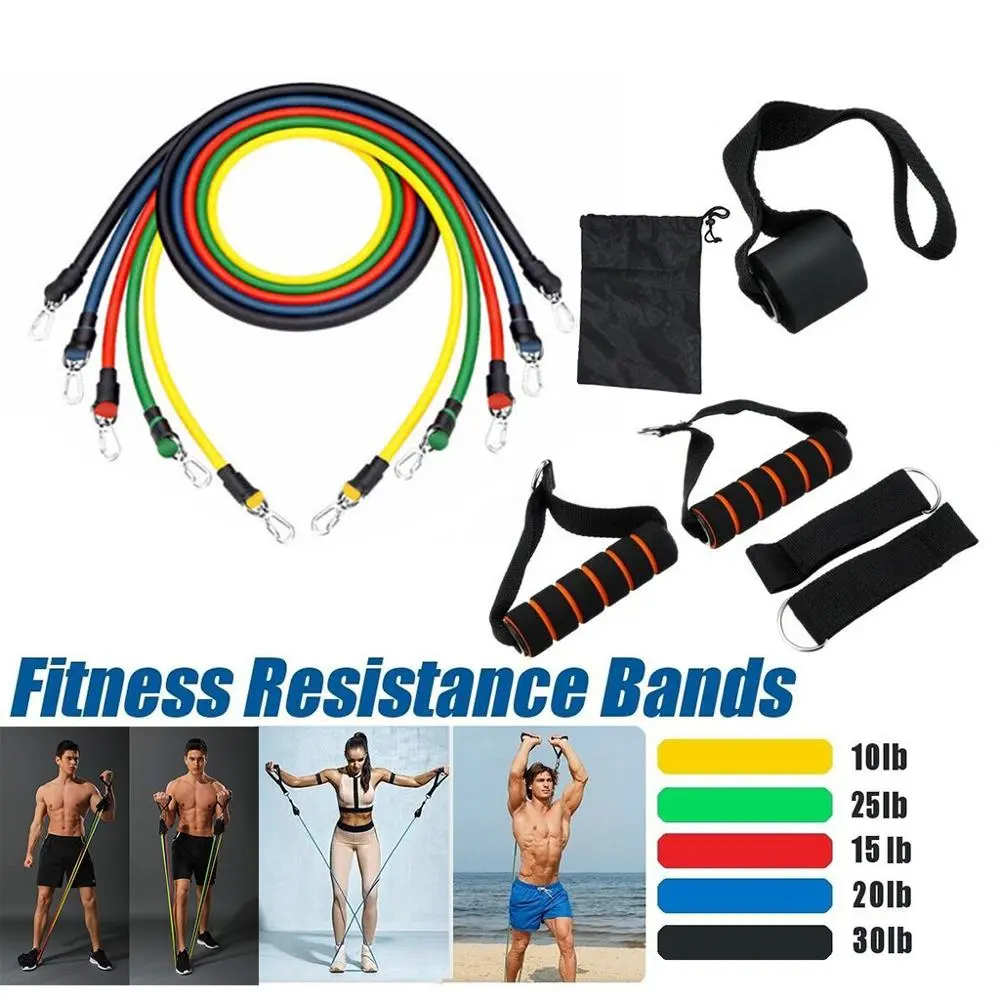 11pieces Resistance Training Exercise Tubes