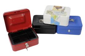Secure and Stylish Medium Size Cash Box – Ideal for Home, Office, and Business Use