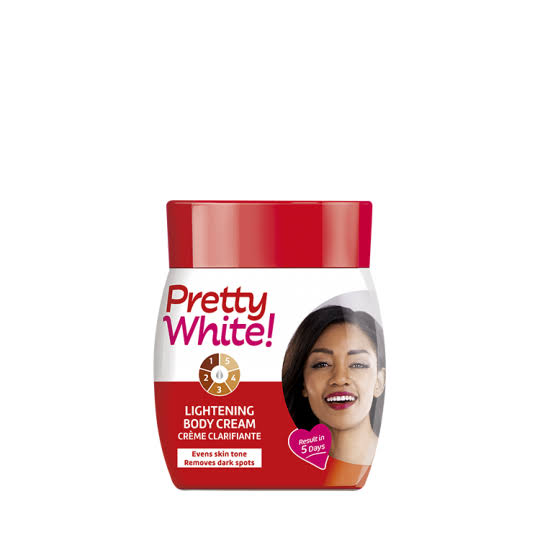 Pretty white lightening body cream