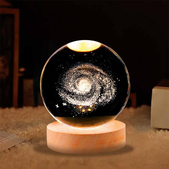 Galaxy moon lamp