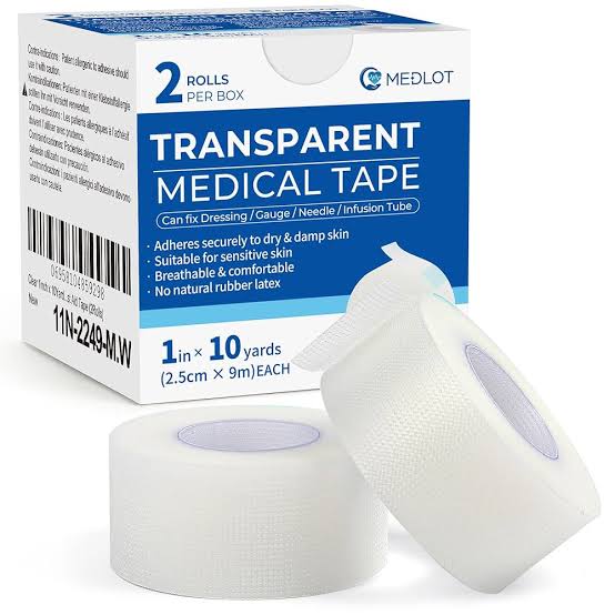 Transparent surgical tapes