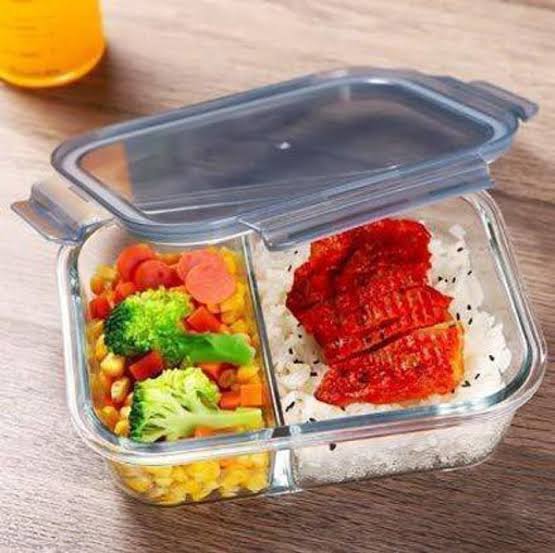 High borosilicate 3pc lunchbox