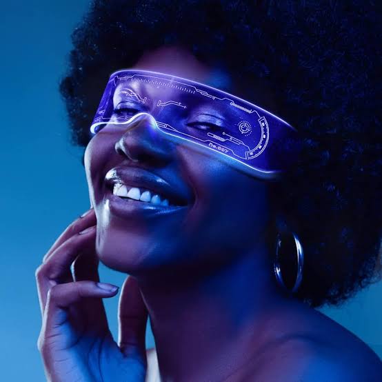 Led luminous sunglasses