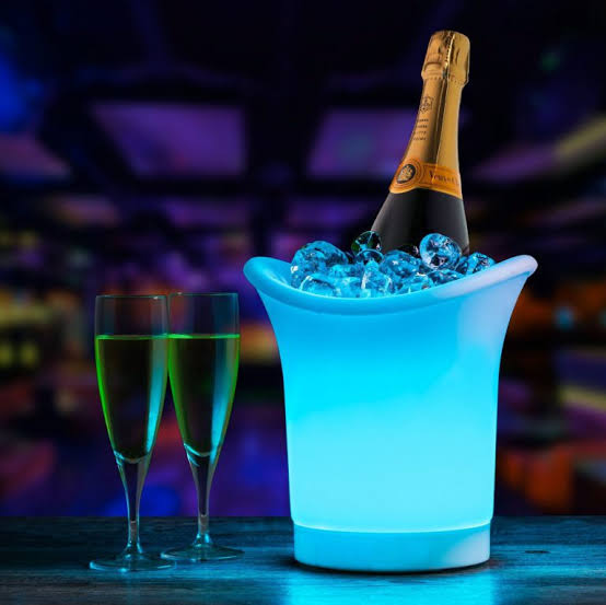 Rechargeable led ice buckets