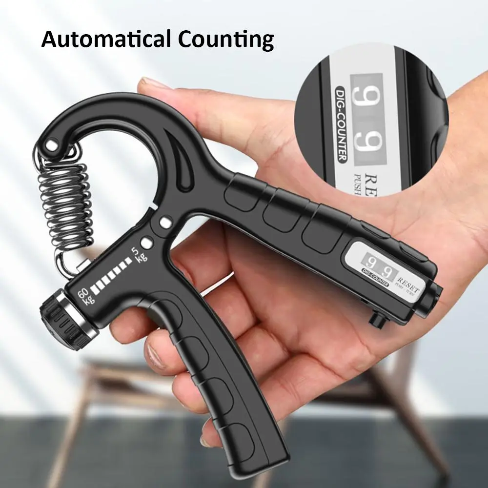 5-60KG Adjustable Hand Grip Strengthener | Wrist Forearm Grip Exerciser